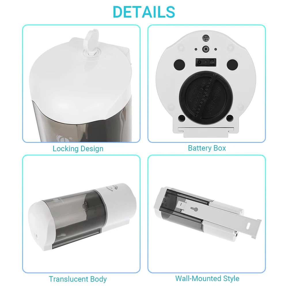 Настенный автоматический диспенсер для мыла 500 мл емкость Спрей Тип