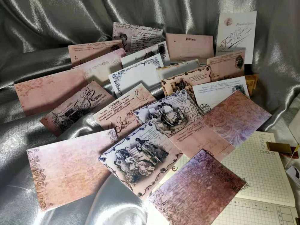 20 шт \ Набор Ретро Европейский стиль английские буквы винтажные открытки Материал набор для скрапбукинга дневник планировщик канцелярские наклейки