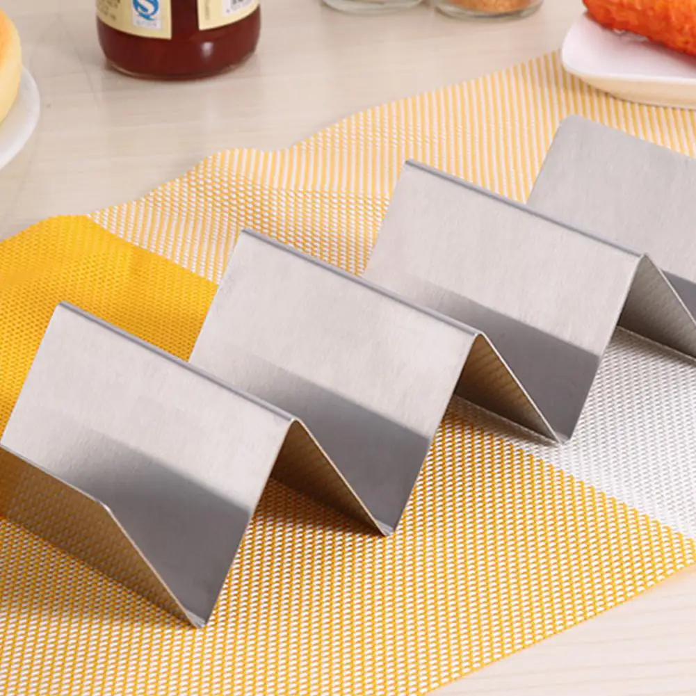 HobbyLane Taco держатель стенд 304 из нержавеющей стали Taco грузовик лоток стиль Taco стойки блинов клип - Цвет: 27x10x5.5cm
