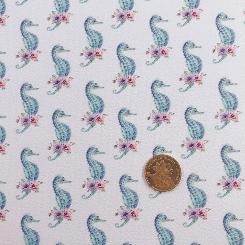 Новинка Радуга А4 подводный мир морской лошадь с розовым цветком искусственная