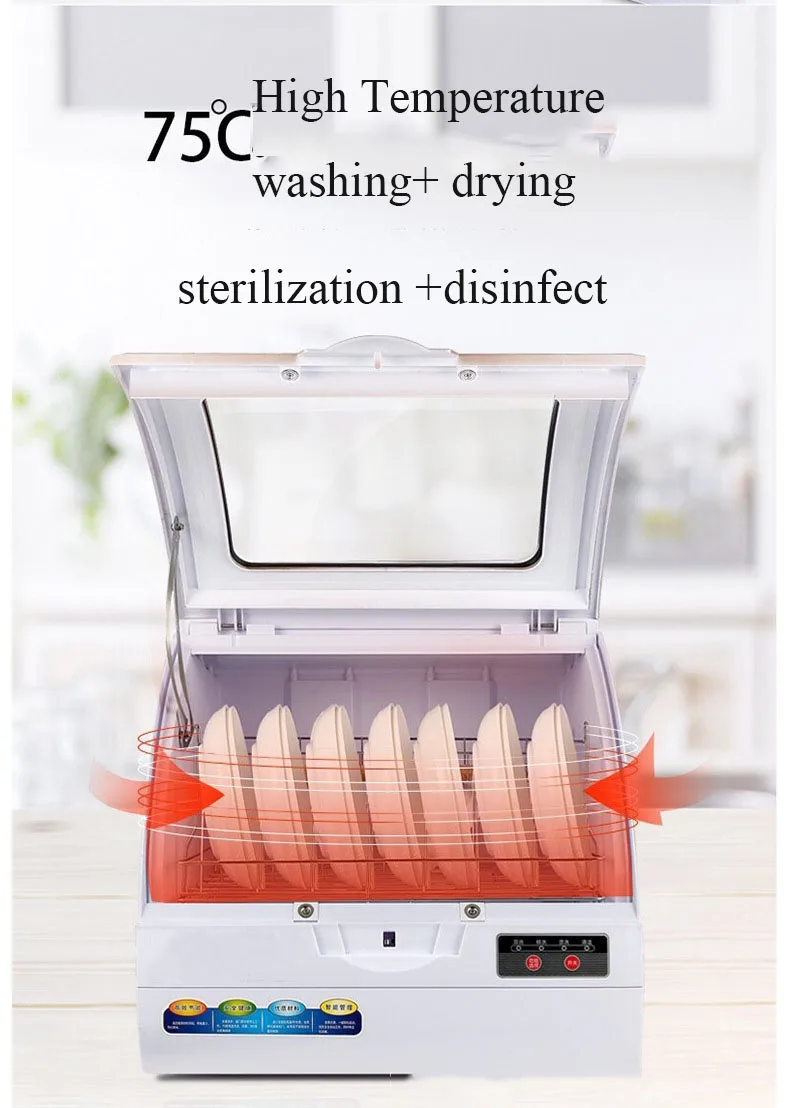 Совершенно новая полная портативная столешница посудомоечная машина горячая