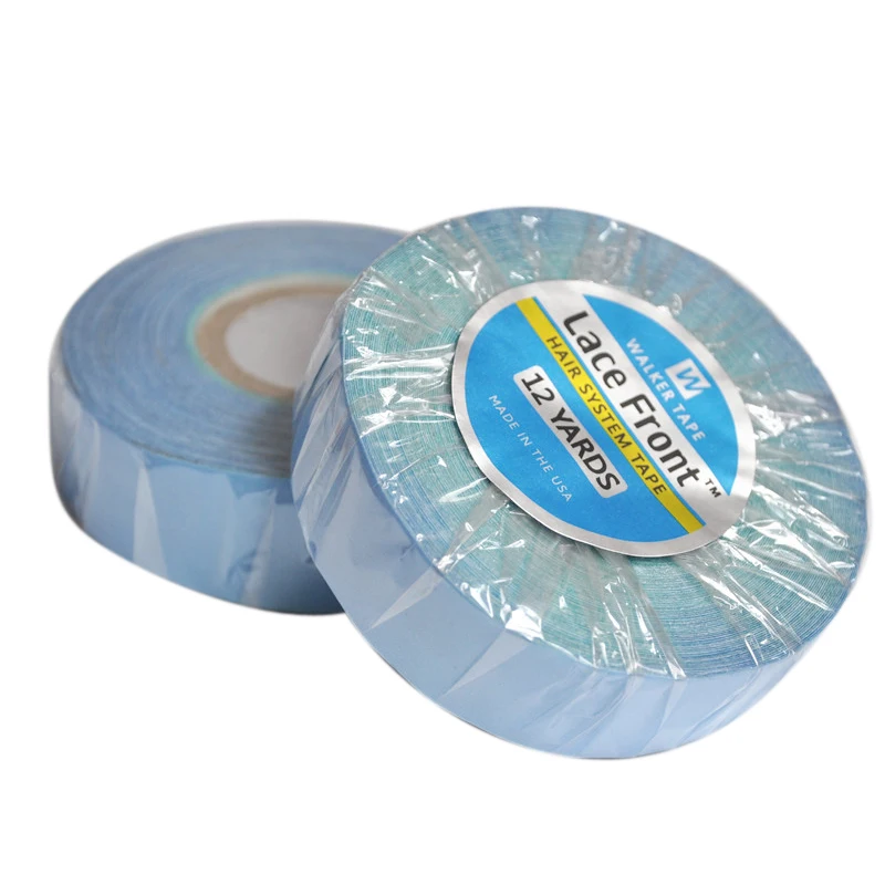 

2.54cm*12yards Blue Lace Front Tape Double-sided Adhesive Tape for Hair Extension/Lace Wig/Toupee