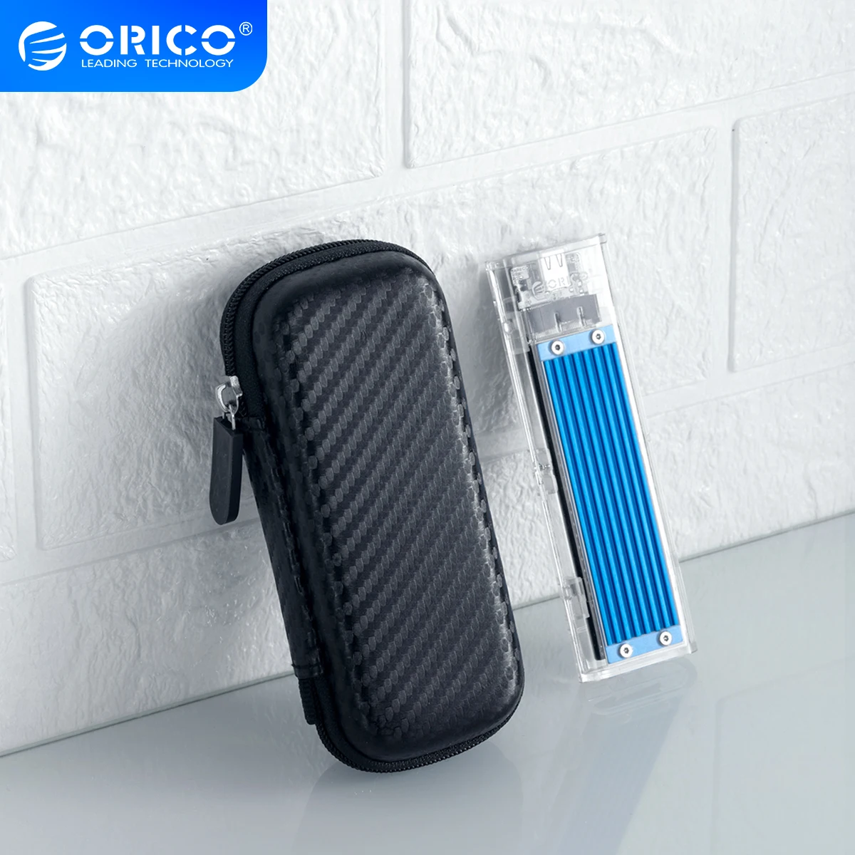 ORICO M.2 Hard Disk EVA Portable HDD Storage Protection Bag for External M.2 Hard Drive/Earphone/Data Line HDD Case