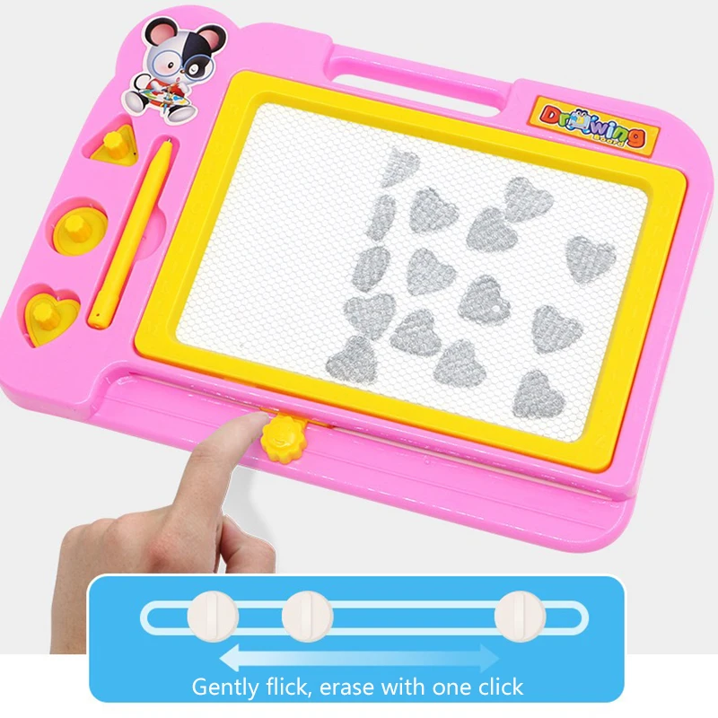 Детская записи Doodle трафарет Картина Красочные магнитная доска для рисования