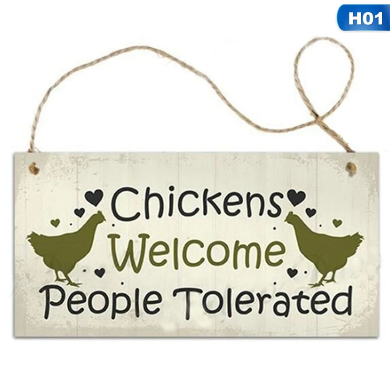 Деревянный Знак дружбы с курицей знак лучшего друга зубной подарок потертый шик