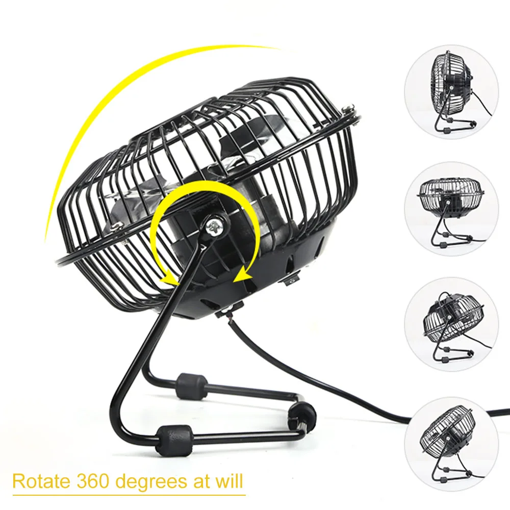 

USB Fan Mini Portable Mute Desktop Fan Handheld Table Air Cooler 360 Degree Rotating Electric Rechargeable Cooling Machine