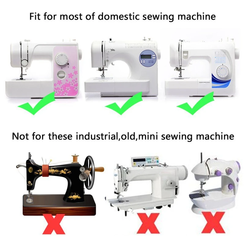 35Pcs Mini Sewing Machine Presser Foot Feet For Brother Singer Janome Braiding Blind Stitch Darning Set Accessories | Дом и сад