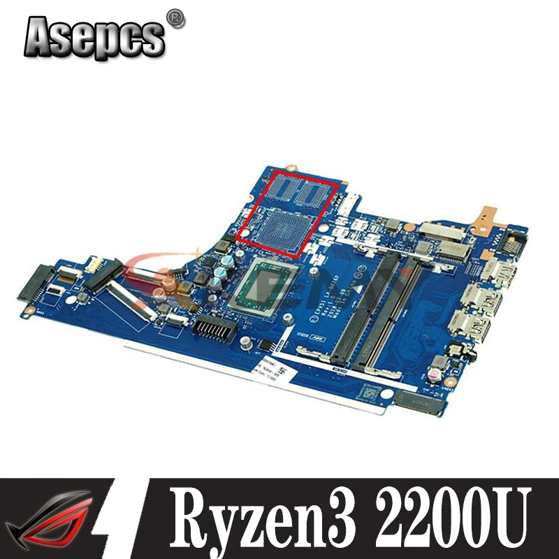 

FAST SHIPPING BRAND NEW EPV51 LA-G076P REV : 1.0 MAINBOARD For HP 15-DB LAPTOP MOTHERBOARD ONBOARD PROCESSOR Ryzen3 2200U