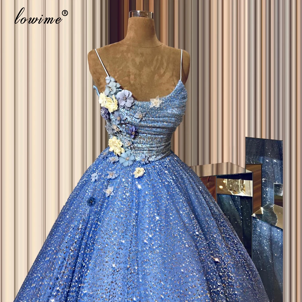 Женское вечернее платье с блестками длинное цветами для выпускного вечера