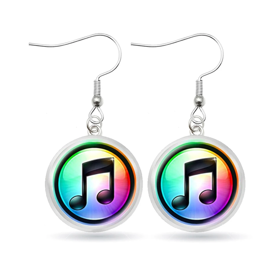 Новые висячие серьги с виниловой пластинкой круглые ювелирные изделия