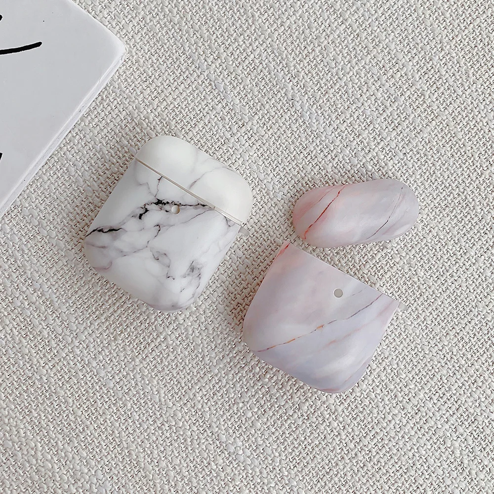 Мраморный чехол для наушников Apple Airpods 2 1 беспроводных Bluetooth защитный AirPods 3 Pro