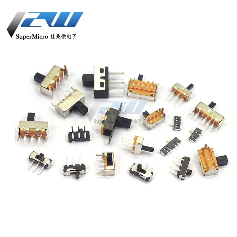 10 шт. переключатель одиночный и двойной ряд линейный горизонтальный маленький