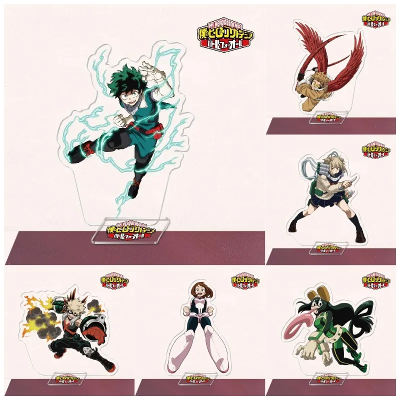 

My Hero Academia Hot Cartoon Acrylic Stand Model Toy Deku Might Shigaraki Tomura Anime Collection Diy Action Figure Toy Gift