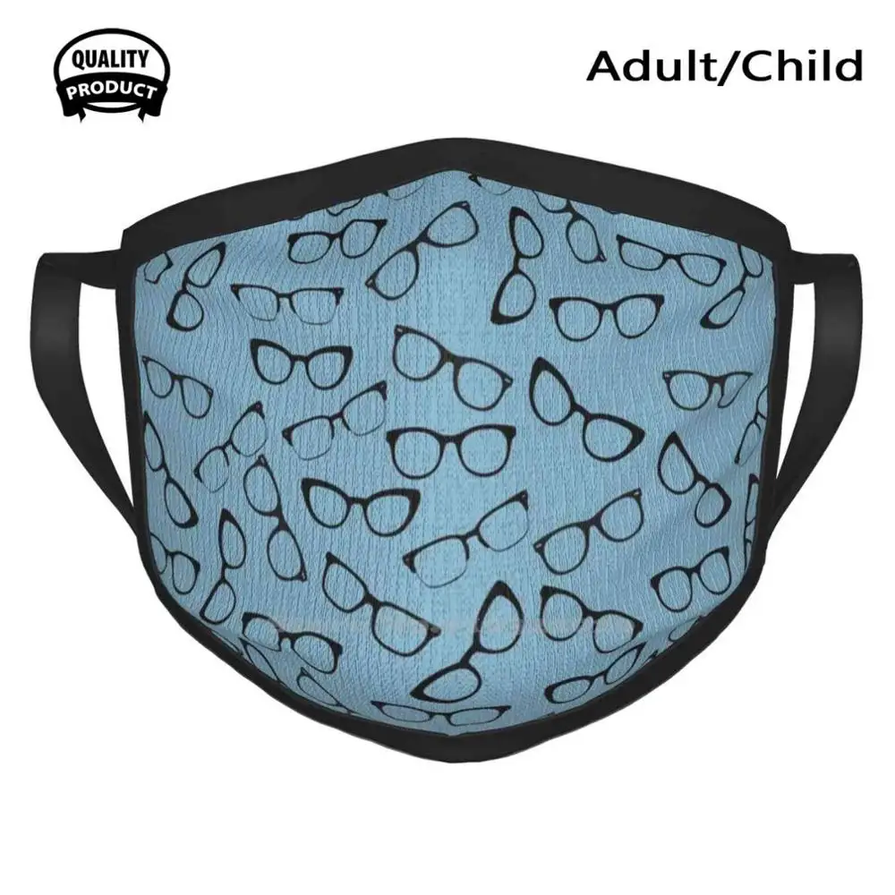 

Spectacular Spectacles For Opticians Optometrists And Ophthalmologists Designer Black Breathable Reusable Mouth Mask