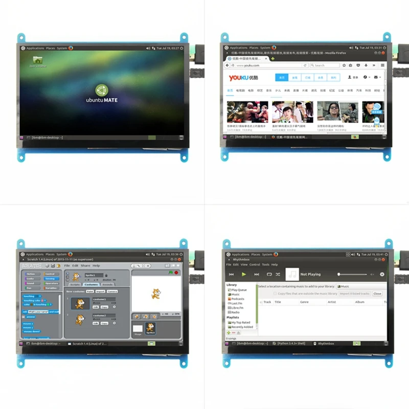 7 дюймов ЖК дисплей HDMI Пресс Sn Дисплей на тонкопленочных транзисторах