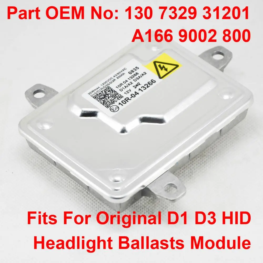 

1PCS 12V 35W D1S D3S OEM HID Xenon Headlight Ballast Control Unit Module Car Part Number 130732931201 A1669002800 Fits BMW Benz