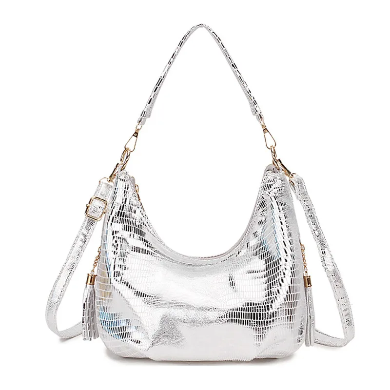 

Snake Print Messenger Bag Women's Shoulder Bags Handbag Female Silver Small Crossbody Bags For Women 2020 Ladies Hand Bag