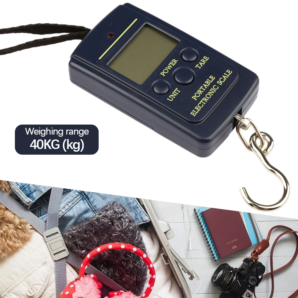 

Mini Electronic Scale 40kg/10g Multifunt Digital Hanging Fishing Luggage Balanca Portable Digital Handy Pocket Weight Hook Scale