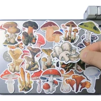 50pcs cute mushroom kawaii cartoon fungus funny agaric scrapbook notebook stationery phone laptop luggage stickers for kids toys