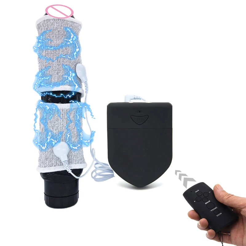 Электрошоковое кольцо для пениса удлинитель секс игрушки увеличения