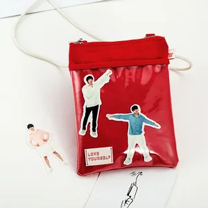 New South Korean Groups Kpop Bangtan Boys Love Yourself Red Same Minin Bag World Tour Canvas Transparent Cute Corss Bag New South Korean Groups Kpop Bangtan Boys Love Yourself Red Same Minin Bag World Tour Canvas Transparent Cute Corss Bag