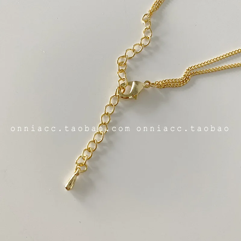 

New Korean Style Irregular Pearl Circl Clavicle Necklace Fashion Simple Style Pendant Necklace For Charm Women Exquisite Jewelry