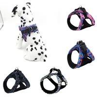 dog harness breathable no pull small medium large dog vest adjustbale matching leash collar reflective pet training supplies