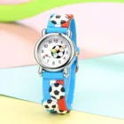 Детские спортивные кварцевые часы с 3D рельефным рисунком, с резиновым ремешком, водонепроницаемые наручные часы, Подарочный браслет, Relogio