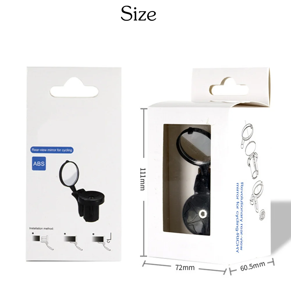 

Road handlebar rearview mirror Install Practical 360 Degree Rotate Durable For Bike Handle Rearview Mirror Bicycle Accessories