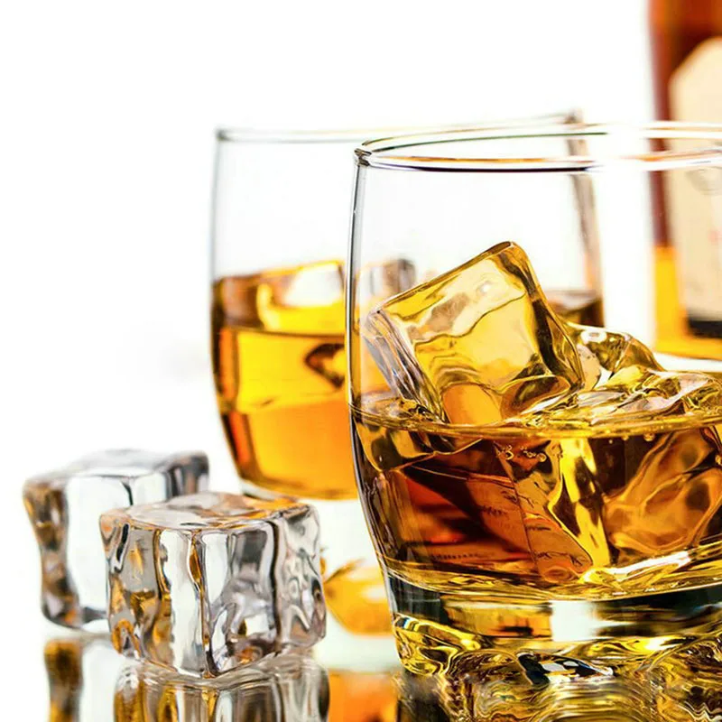 

15/20/30/50Pcs 30mm Artificial Ice Cubes Fake Acrylic Cube Whisky Drink Display Ice Cube Photography Props for Wedding Party
