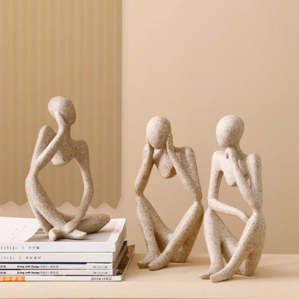 Форгетивные статуи из смолы креативные абстрактные фигурки людей скульптуры