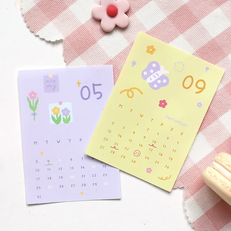 12 шт./компл. 2021 декоративная наклейка с ежемесячным календарем s милые наклейки