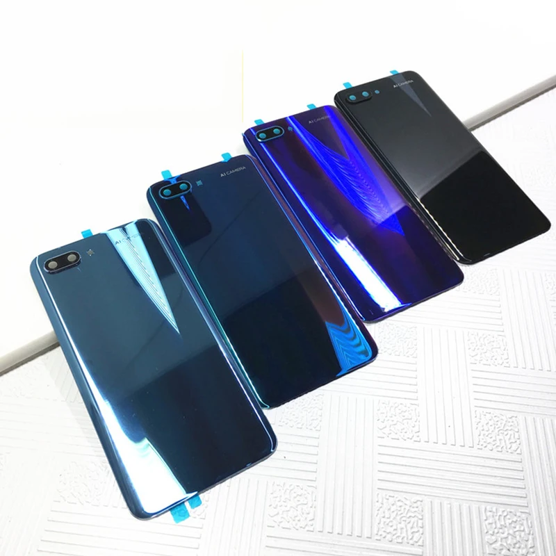 Оригинальная задняя крышка батарейного отсека Huawei 3D Glass Honor 10 чехол с клейким