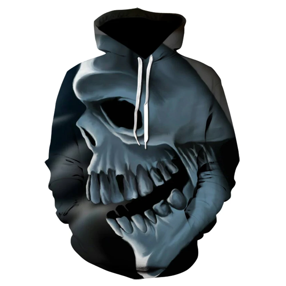 

New product hooded sweater skull spring and autumn sports hoodie boy/girl Halloween party