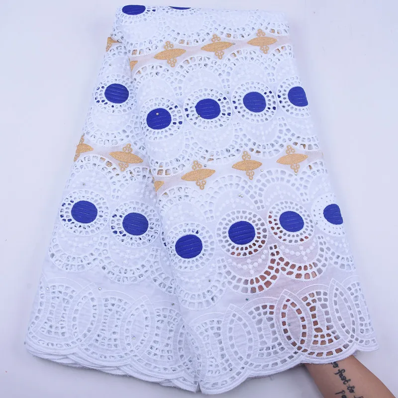 Очень красивая Высококачественная 100% хлопчатобумажная кружевная ткань 2020