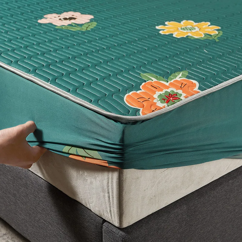 1 шт. латексная натяжная простыня с принтом складной охлаждающий летний коврик