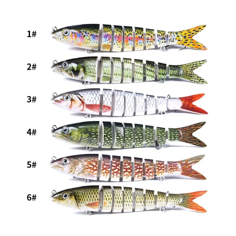 

Multi-section 3D Mini Fish Bait 13.6CM Hook Fake Lure for Outdoor Fishing