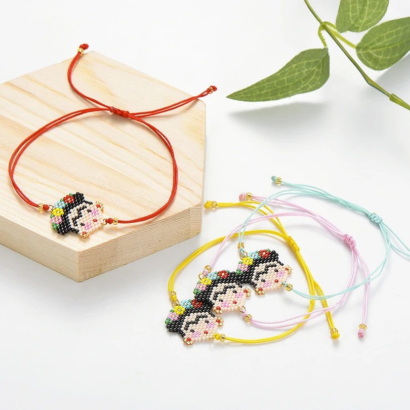 Ручной бисер Miyuki бусины браслеты и для женщин маленькая девочка ювелирные