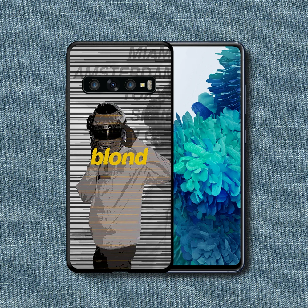 

Frank blond Ocean Phone Case For Samsung Galaxy Note S 8 9 10 20 Plus E Lite Uitra black Waterproof Soft Coque Luxury Hoesjes