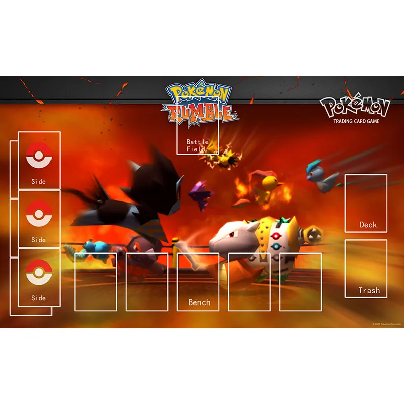 Игровой коврик Pokemon Rumble Pikachu торговая карточная игра для детей Резиновый мыши