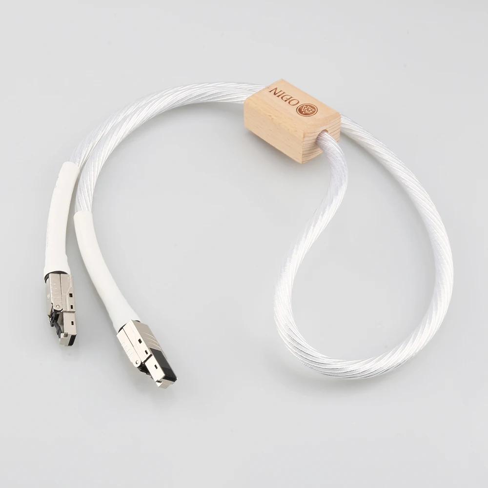 Сетевой кабель Ethernet Cat 8 высокоскоростной сетевой RJ45 с посеребренным проводником