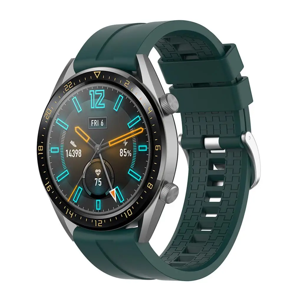 22 мм силиконовый ремешок для часов Ремешок для huawei Watch GT Active huawei часы волшебный браслет аксессуары