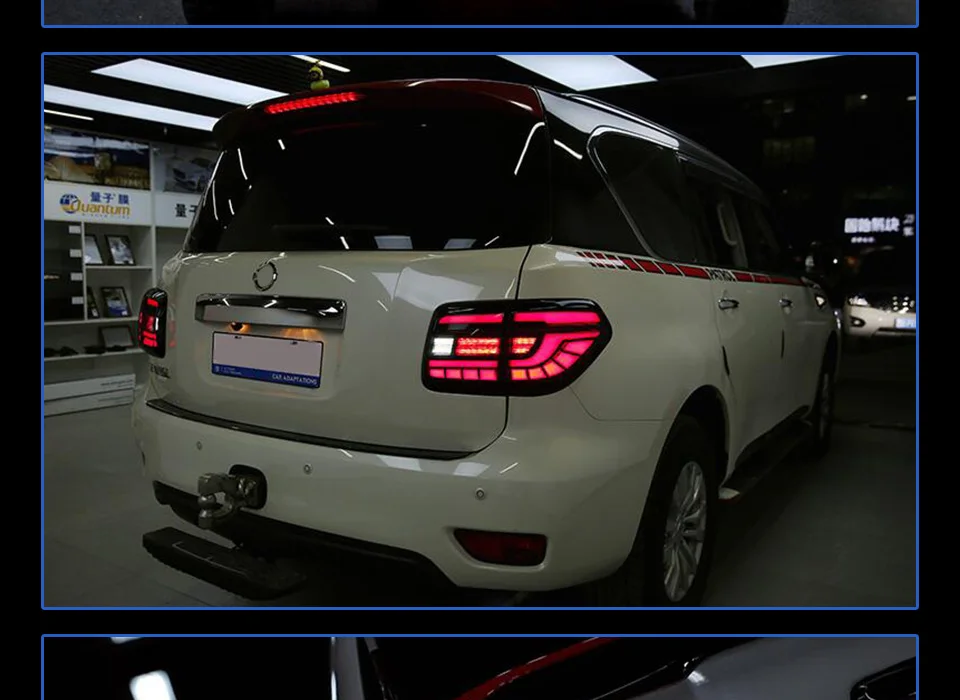Задний фонарь для автомобиля Nissan Patrol Y62 2008- светодиодный задний фонарь Противотуманные фары Дневные ходовые огни DRL тюнинг автомобильные аксессуары
