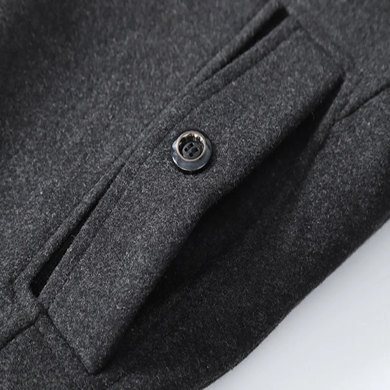 Новинка мужское шерстяное пальто в британском стиле зимние толстые повседневные