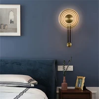 oufula classical wall mounted light creative clock indoor shape fixtures lamps led home parlor decoration