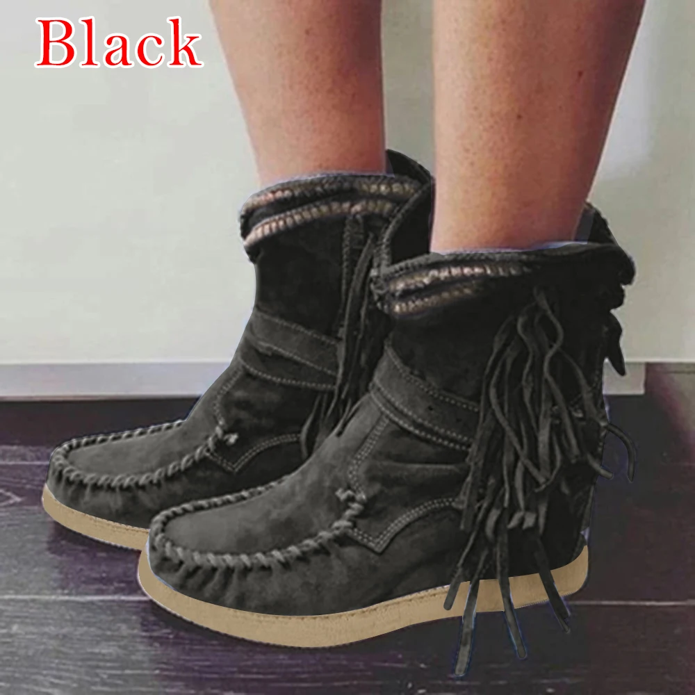 MoneRffi/Классические ковбойские сапоги с бахромой в западном стиле для женщин