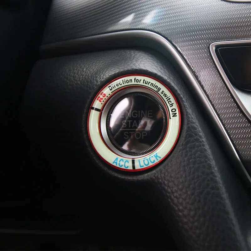 

For Honda Accord 10 2018 2019 Keyless Start Button Decorative Frame One Button Launch Night Light Decorative Patch