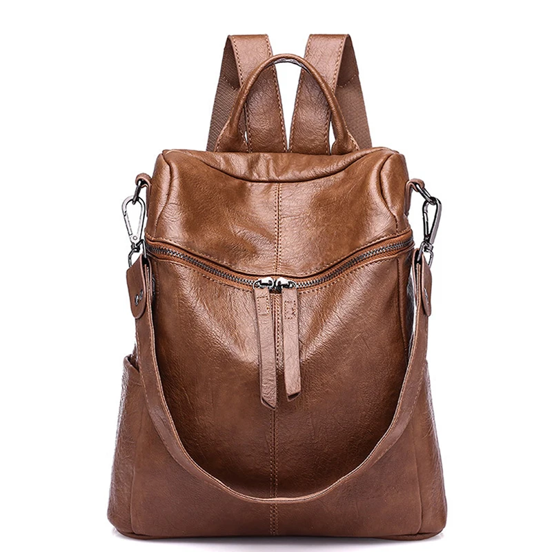 

2020 New Korean Version Backpack Women The Wild Fashion Travel Backack Woman Bag Leisure Travel Leather Backpacks