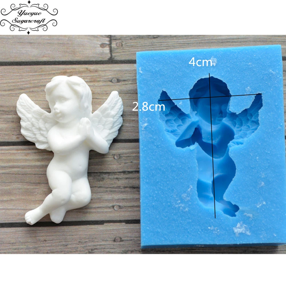 Yueyue Sugarcraft Angel baby силиконовая форма помадка форма для украшения торта инструменты форма для шоколадной мастики