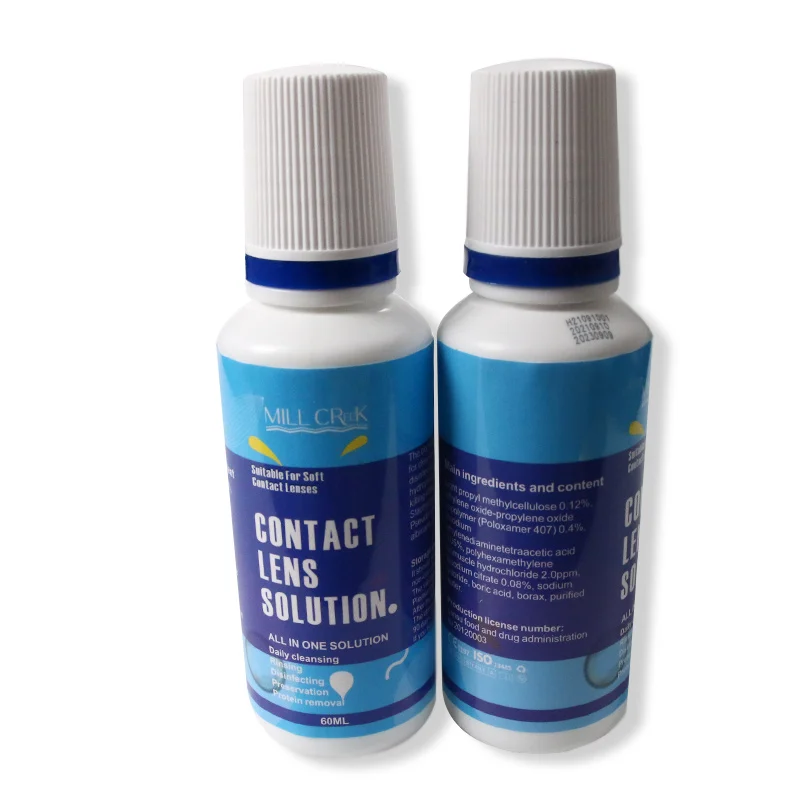 mill creek 60ml contact lens solution nursing for eyes contact lenses water liquid pupil cleaning health care portable eye drop free global shipping